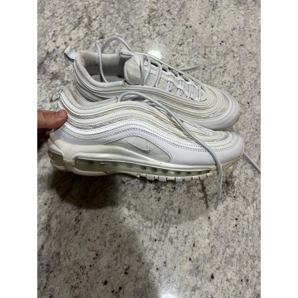 Nike Air Max 97 Triple White Wolf Grey Shoes‎ 921826-101 - Size 8.5